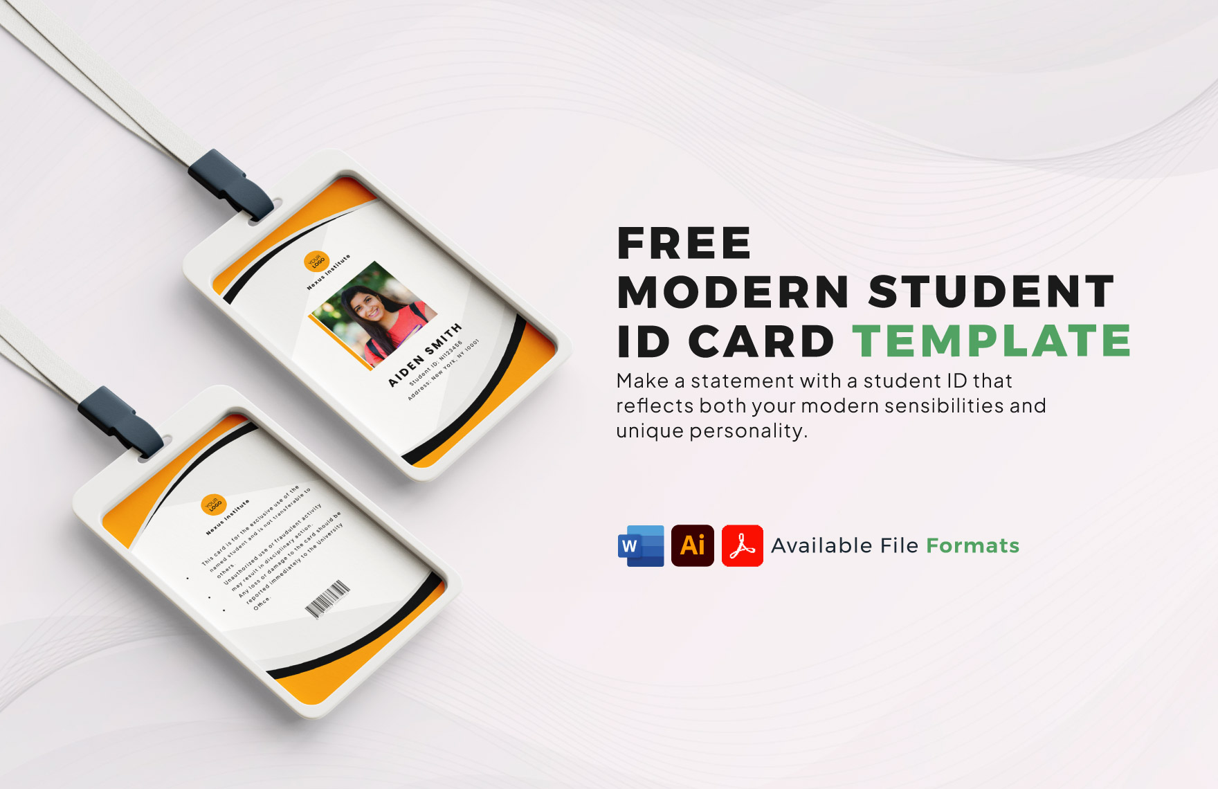 Student Id Template Astra edu pl