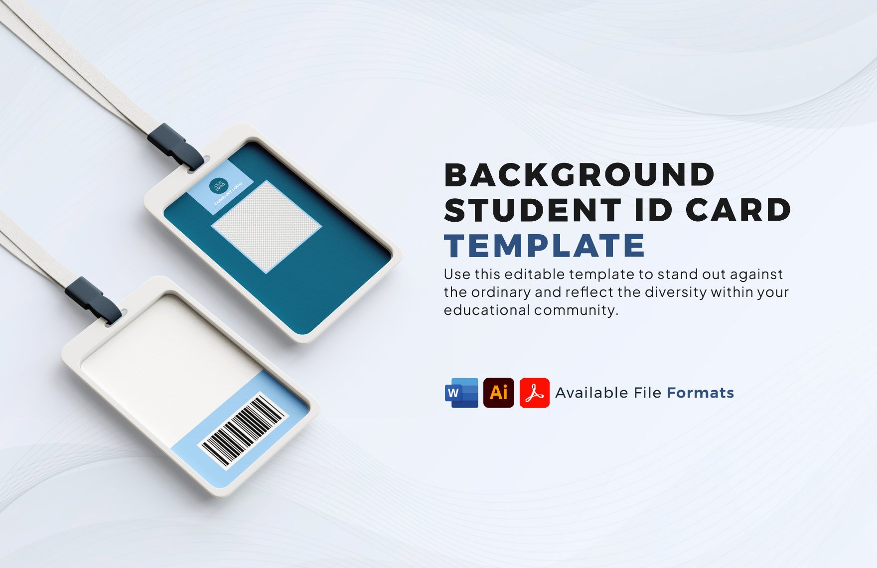 Background  Student Id Card Template