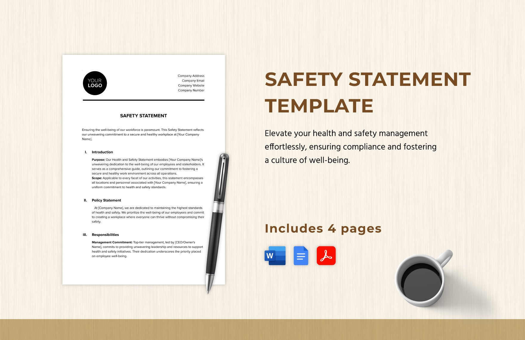 Safety Statement Template