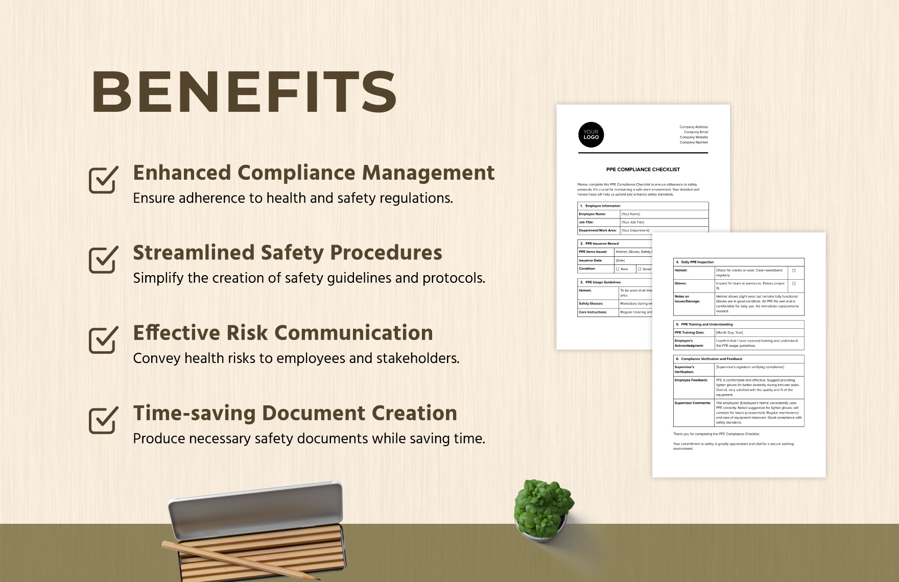 PPE Compliance Checklist Template