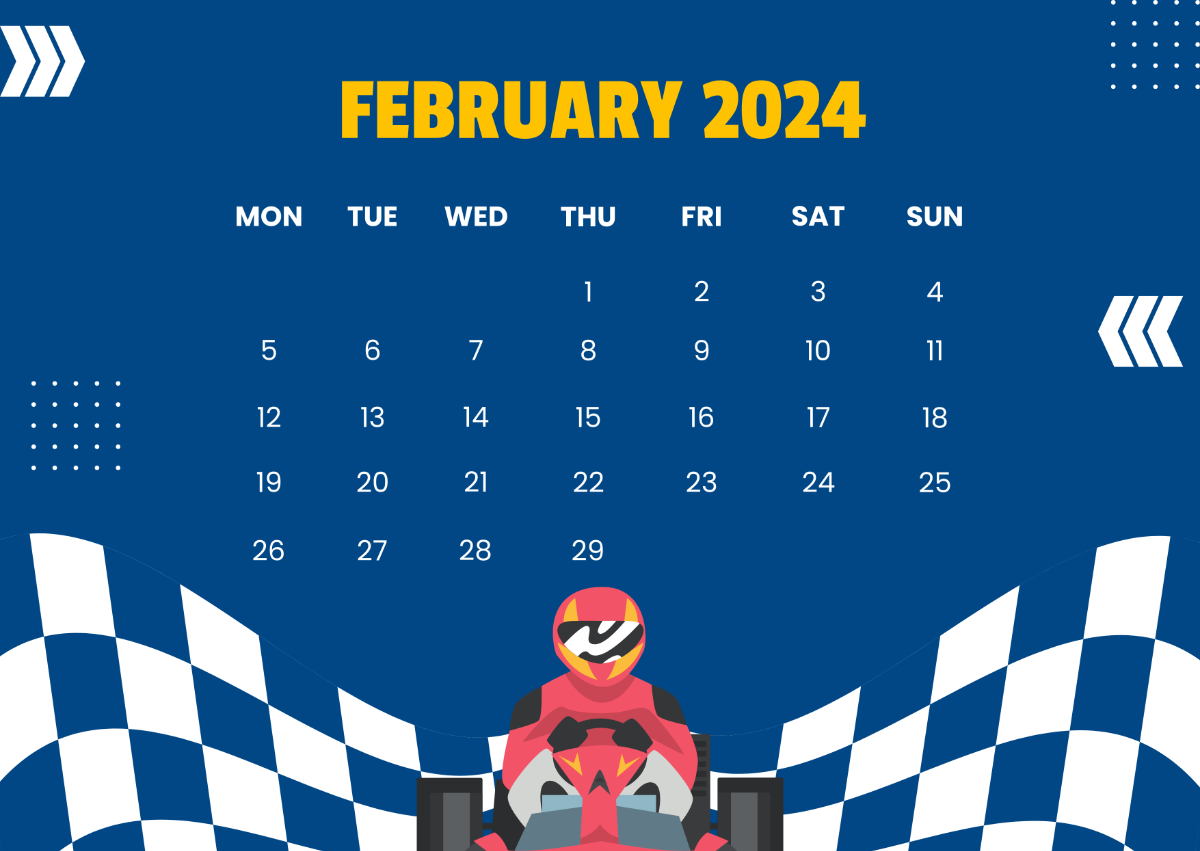 Racing Calendar February 2024
