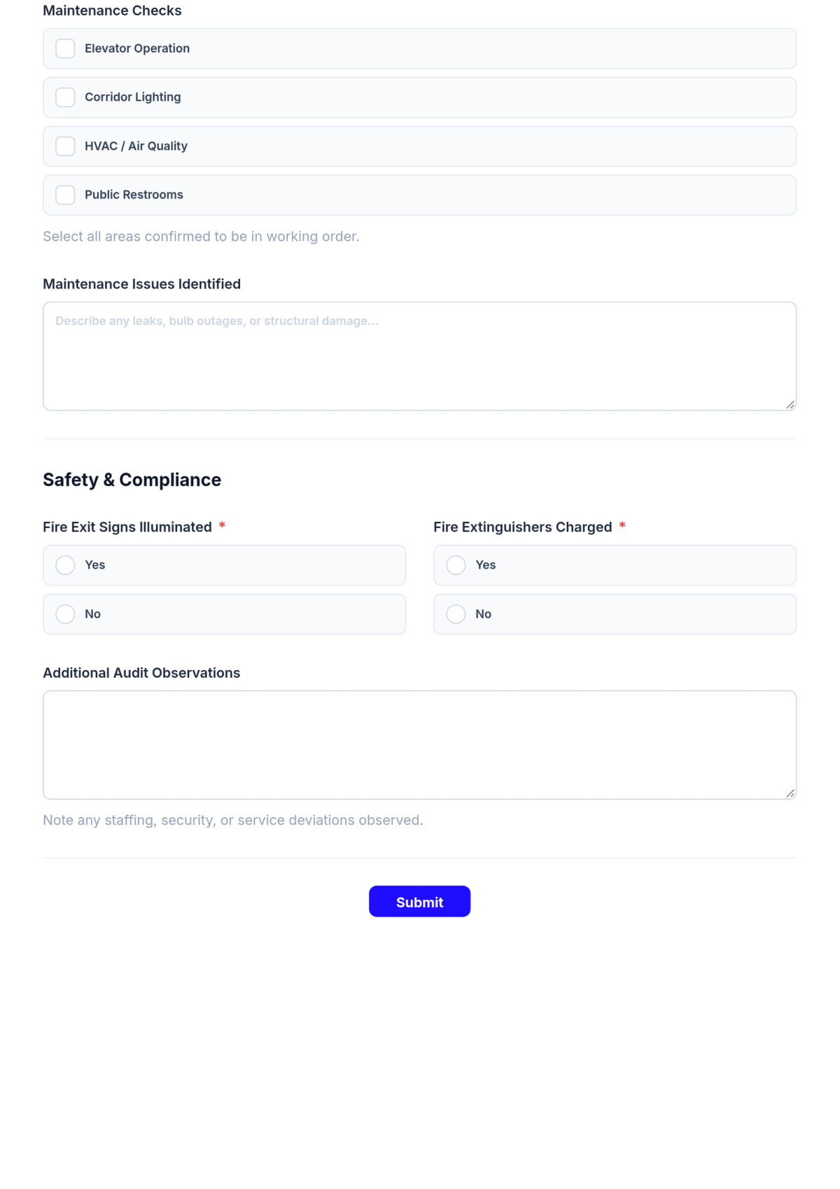 Free Hotel Self Audit Checklist Template & AI Maker