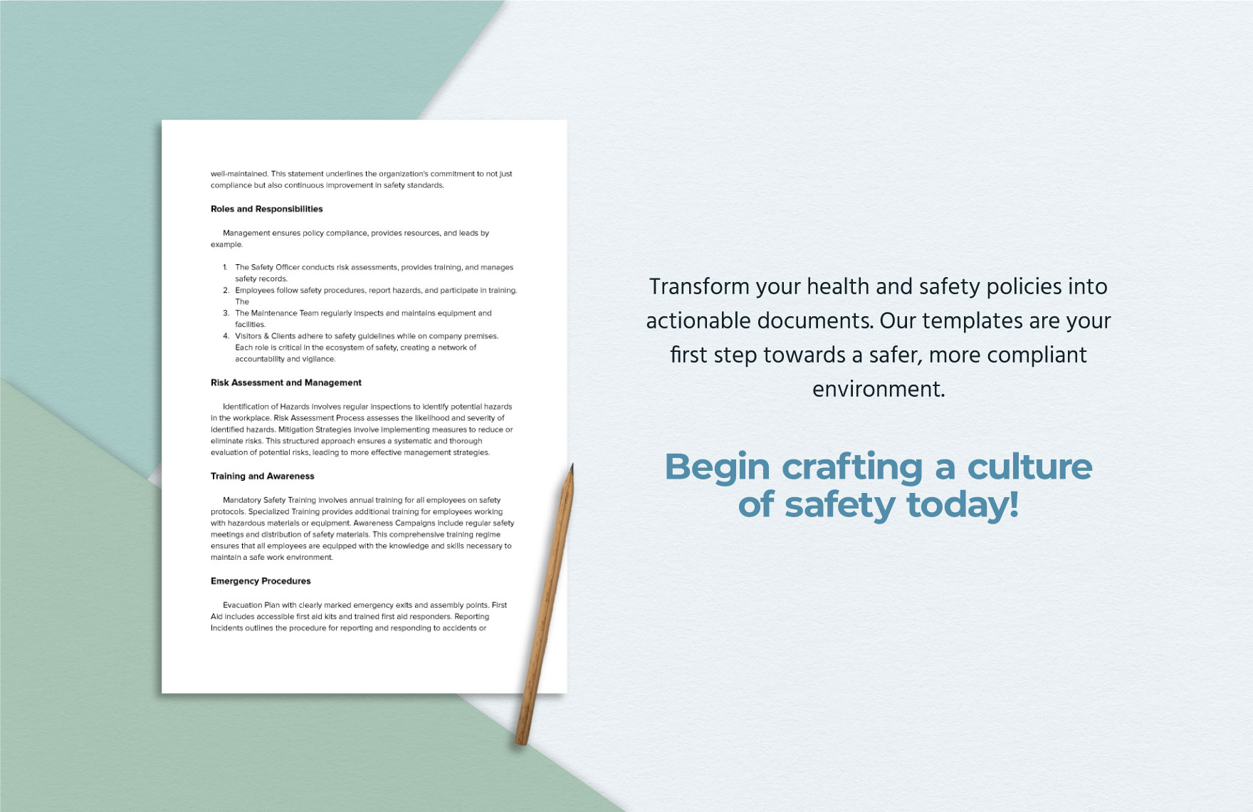 Safety Policy Template
