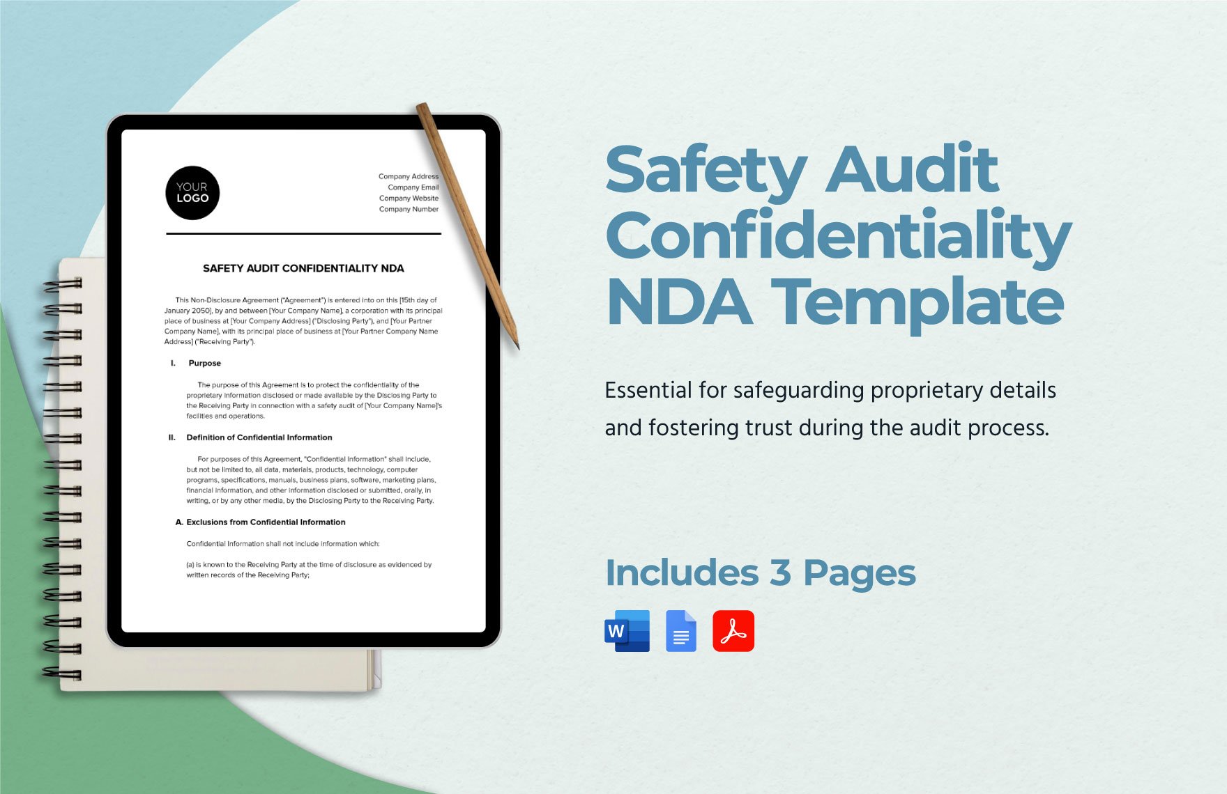 Safety Audit Confidentiality NDA Template