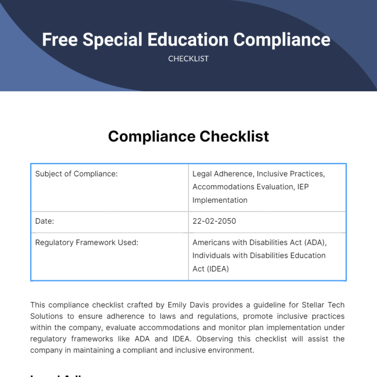 FREE Compliance Checklist Templates & Examples - Edit Online & Download ...