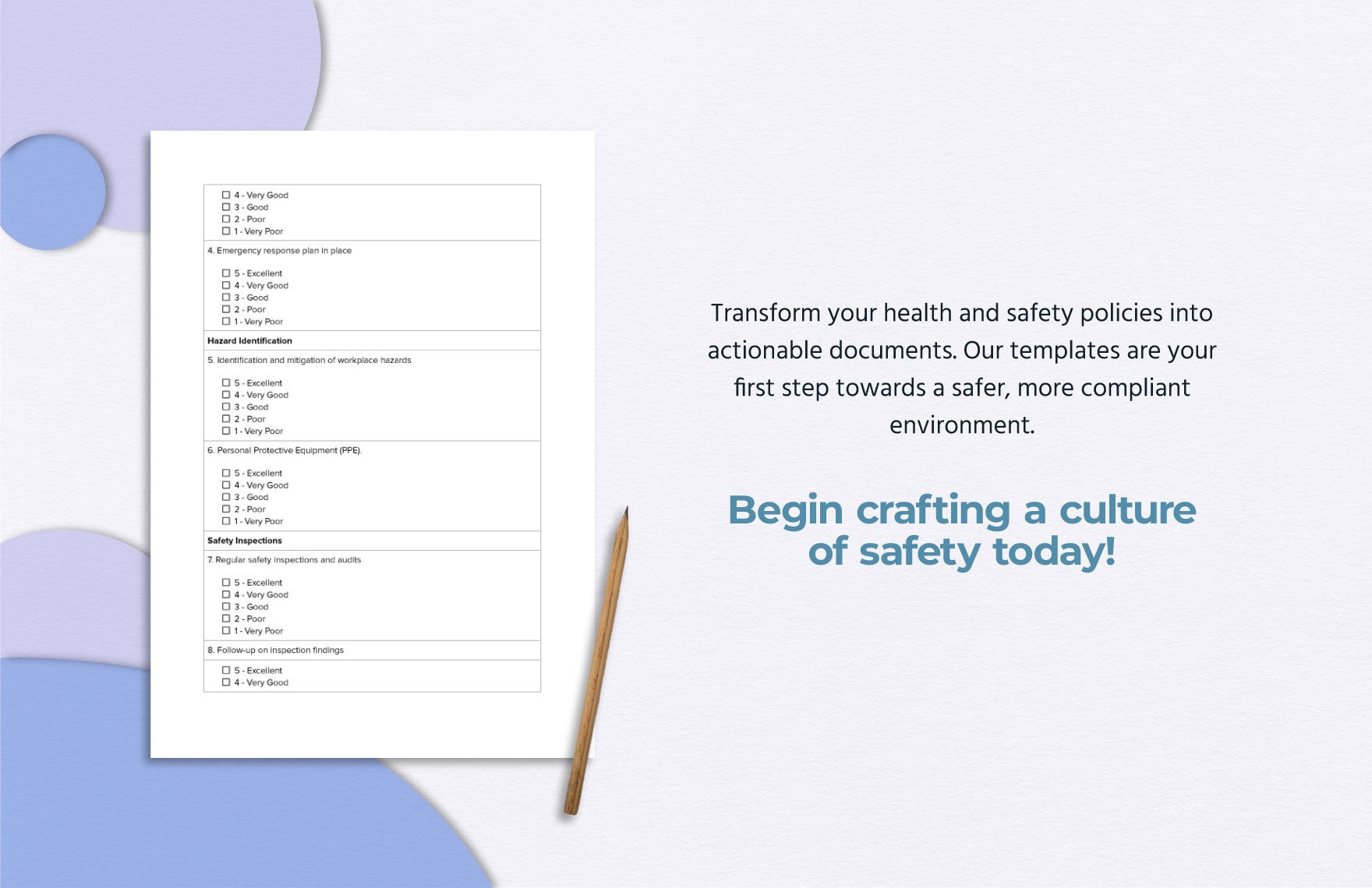 Safety Evaluation Form Template