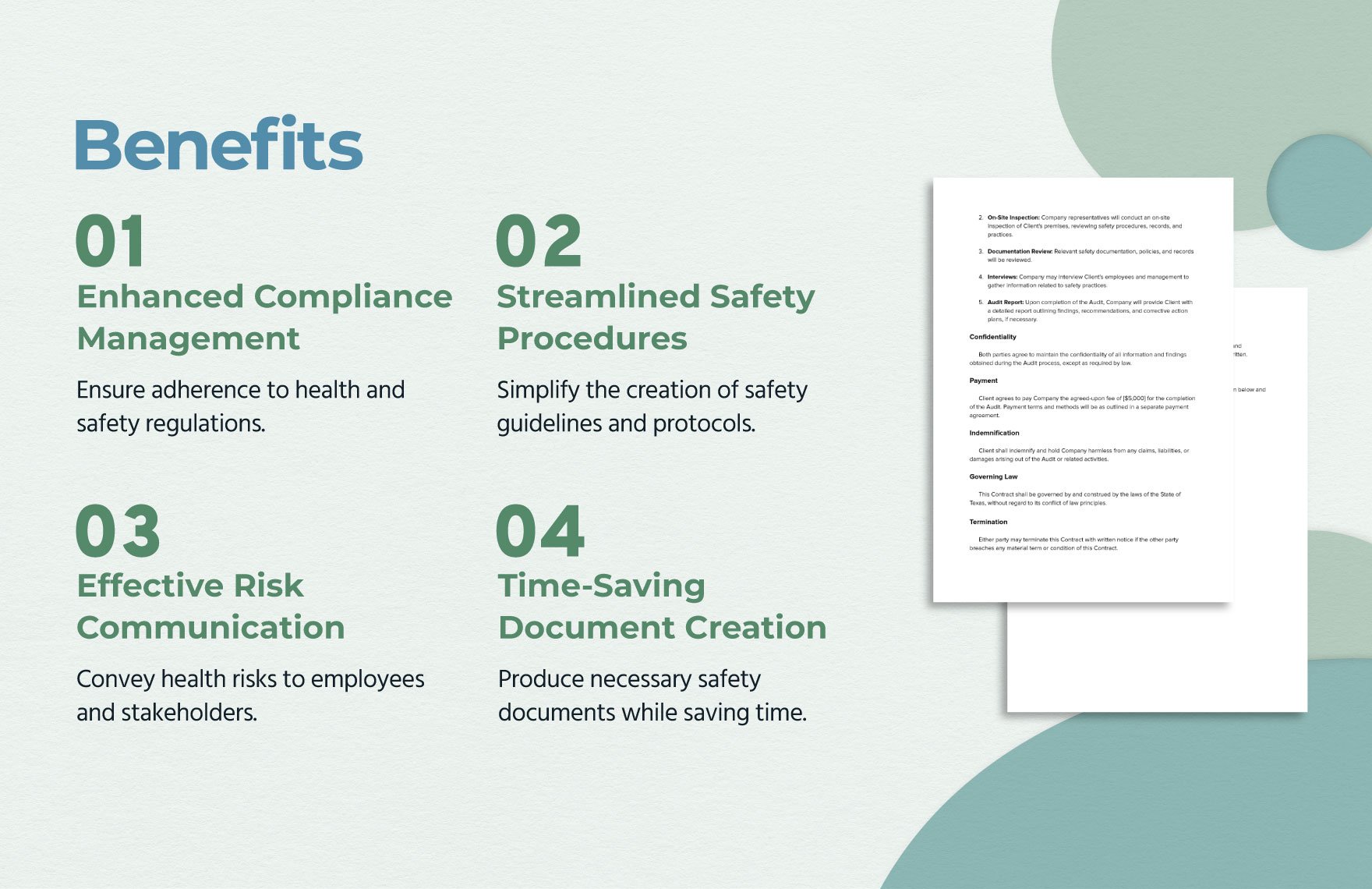 Safety Audit Contract Template