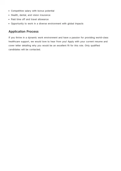 Free Medical Tourism Coordinator Job Description Template to Edit Online