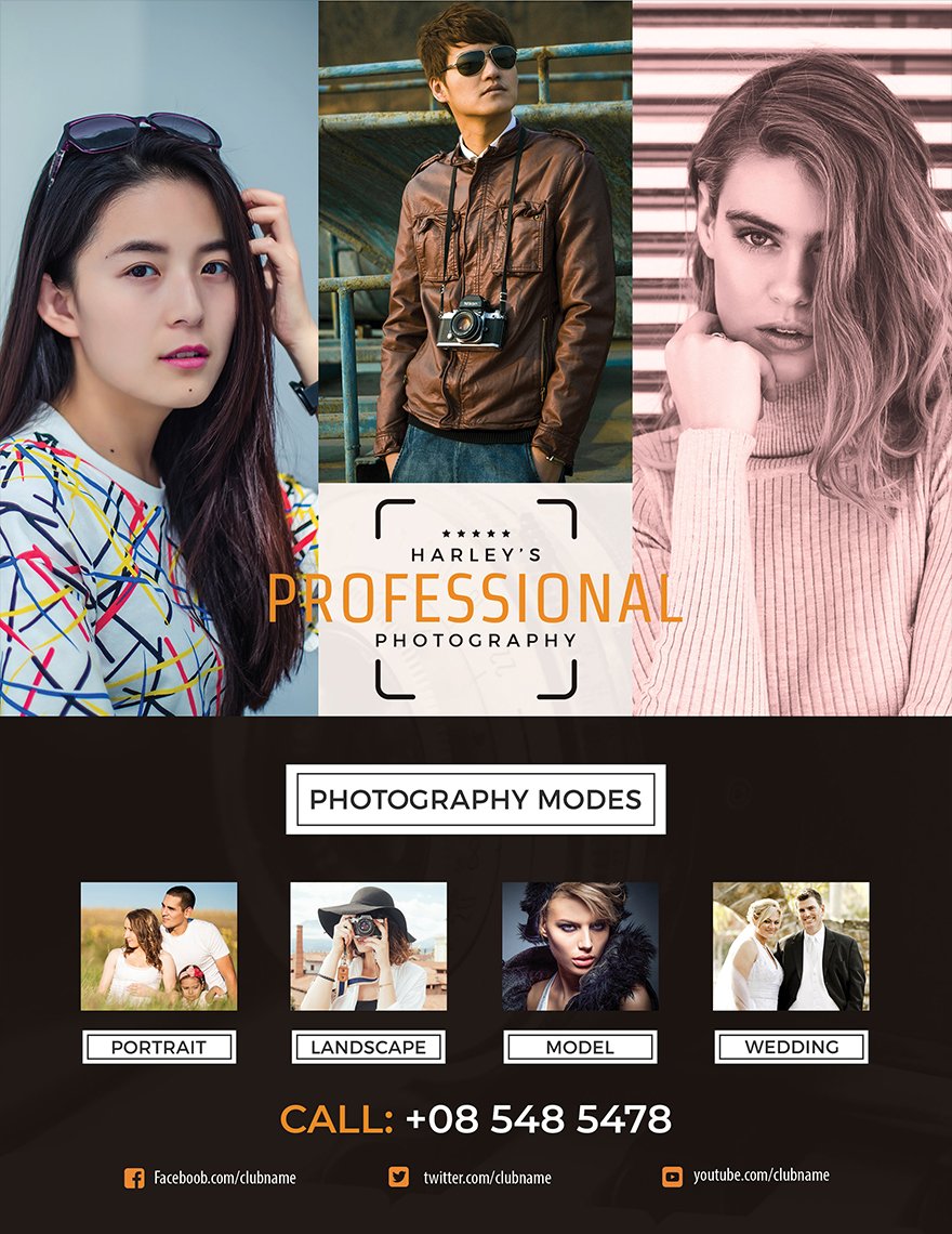 Professional Photography Flyer Template