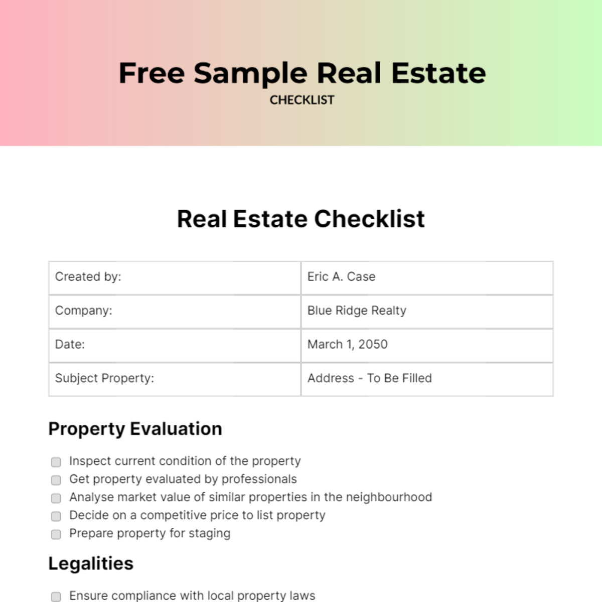 First Home Essentials Checklist - Fill and Sign Printable Template Online