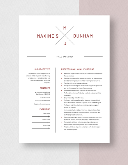140  Sales Resume Templates Free Downloads Template net