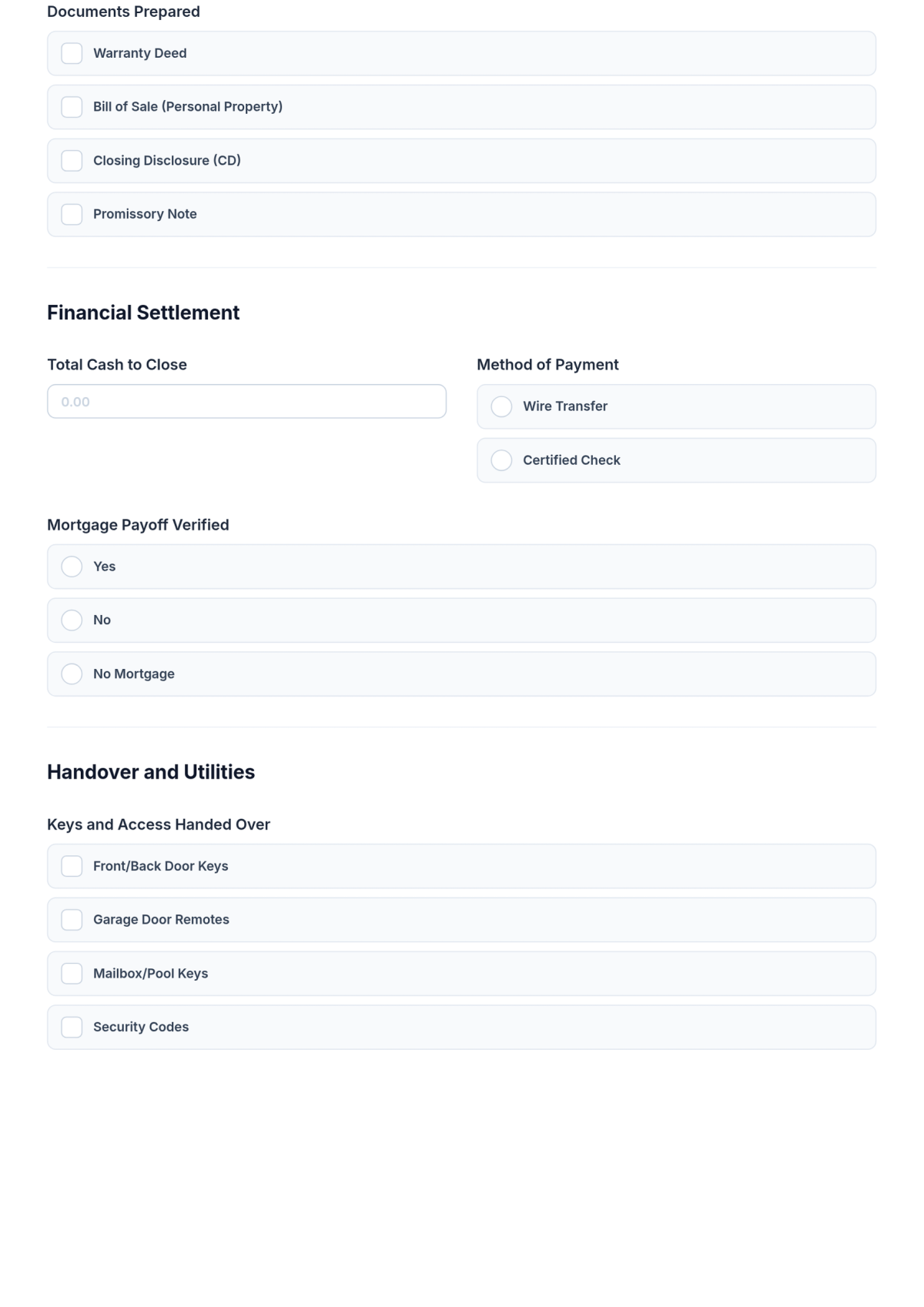 Free Real Estate Closing Checklist Template & AI Maker Free Real Estate Closing Checklist Template & AI Maker