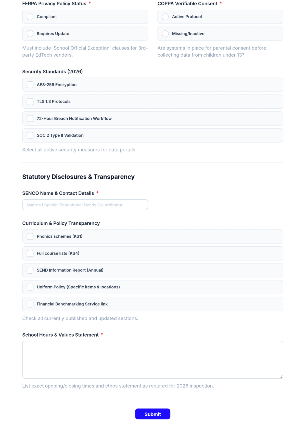 Free Website Checklist for Schools Template & AI Maker