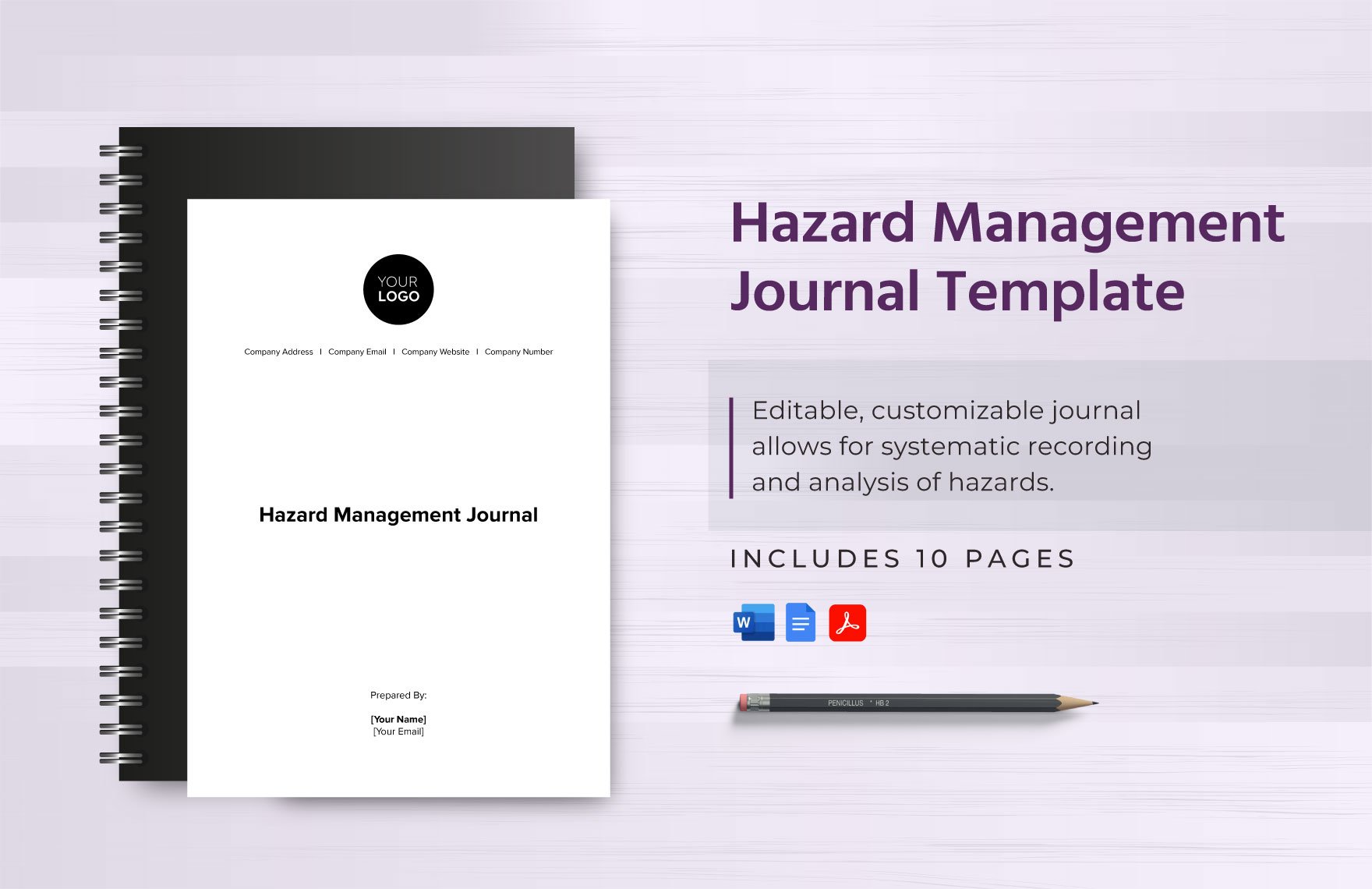 Hazard Management Journal Template