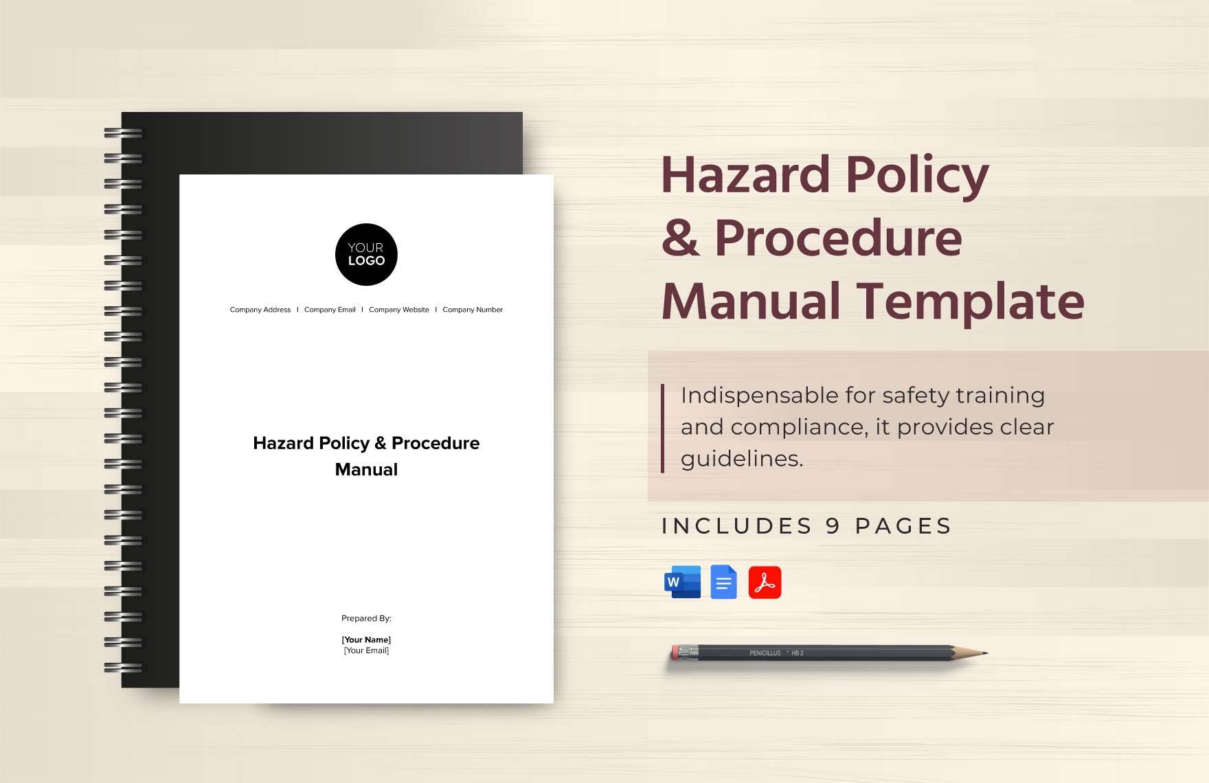 Hazard Policy & Procedure Manual Template in Word, Google Docs, PDF