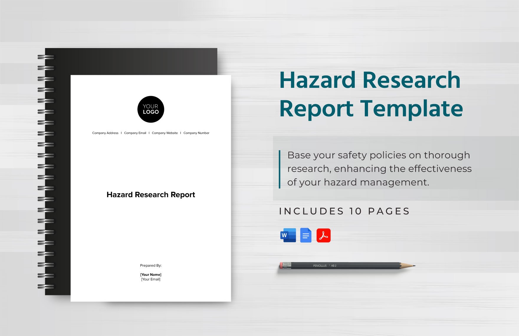 Hazard Research Report Template in Word, Google Docs, PDF