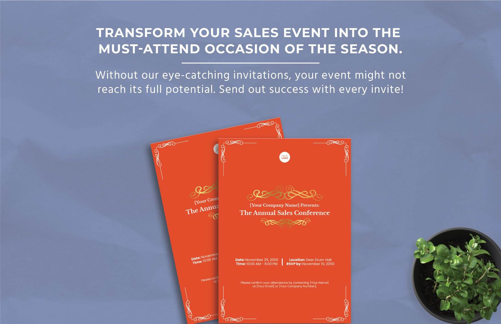 Sales Conference Invitation Card Template