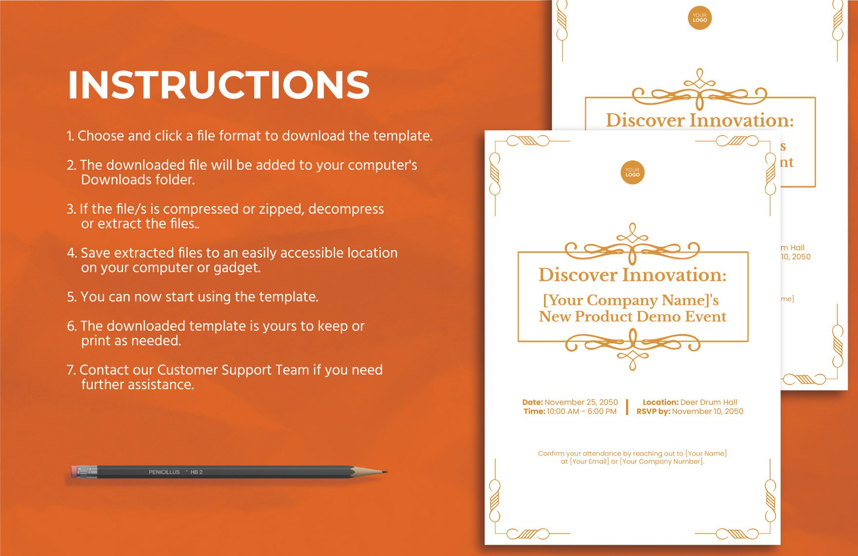 Sales New Product Demo Invitation Card Template