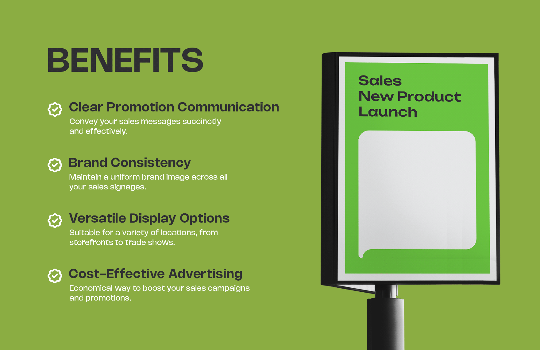 Sales New Product Launch Signage Template