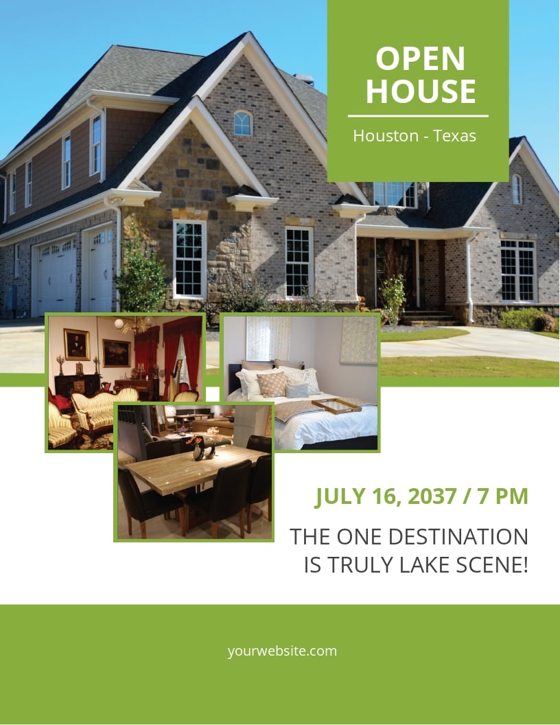 Open House Flyer Template Word