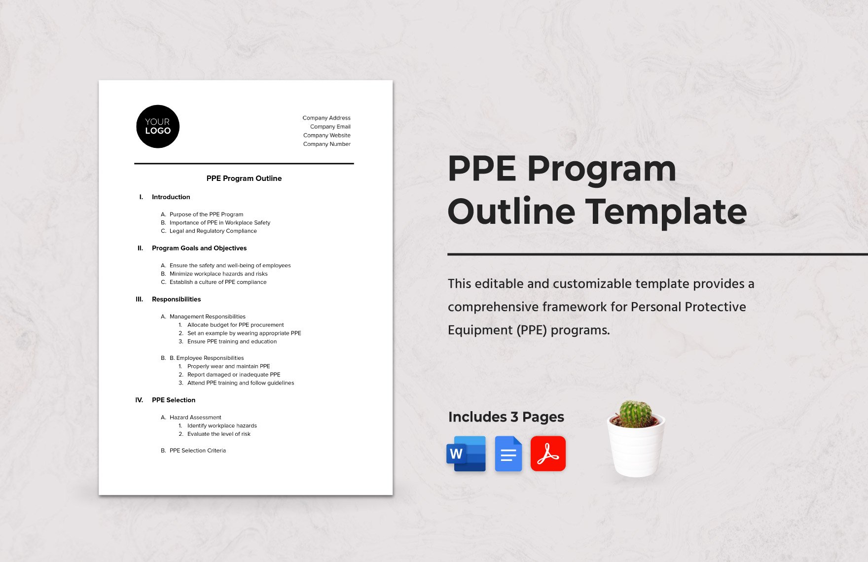 PPE Program Outline Template
