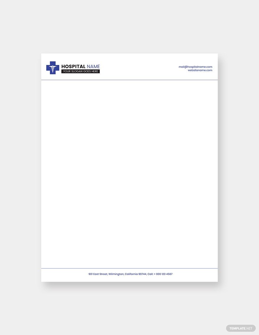 Printable Healthcare Letterhead Template