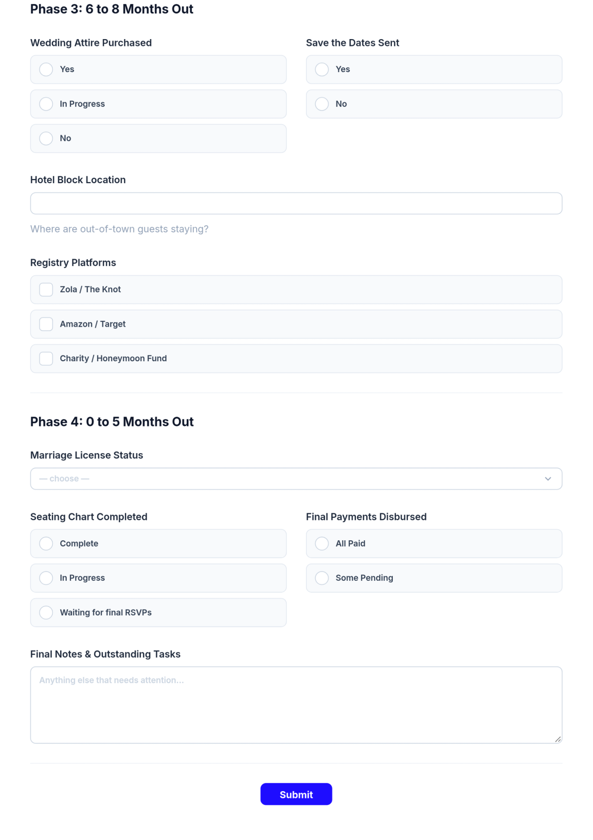 Free 12 Month Wedding Planning Checklist Template & AI Maker Free 12 Month Wedding Planning Checklist Template & AI Maker