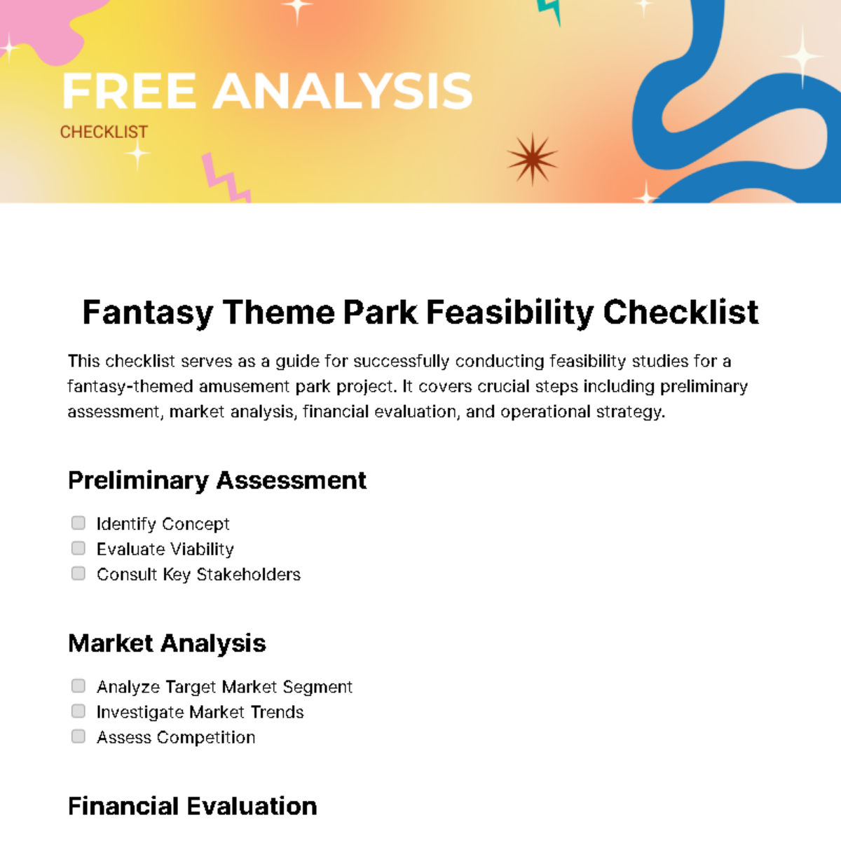 Analysis Checklist Template - Edit Online & Download