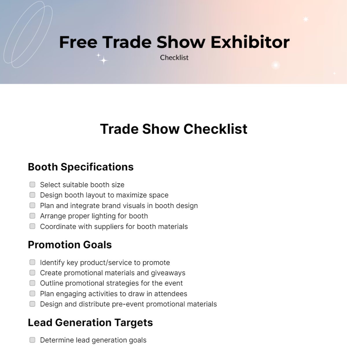 Get Trade Show Ready: A First-Time Exhibitor Checklist – GEYE