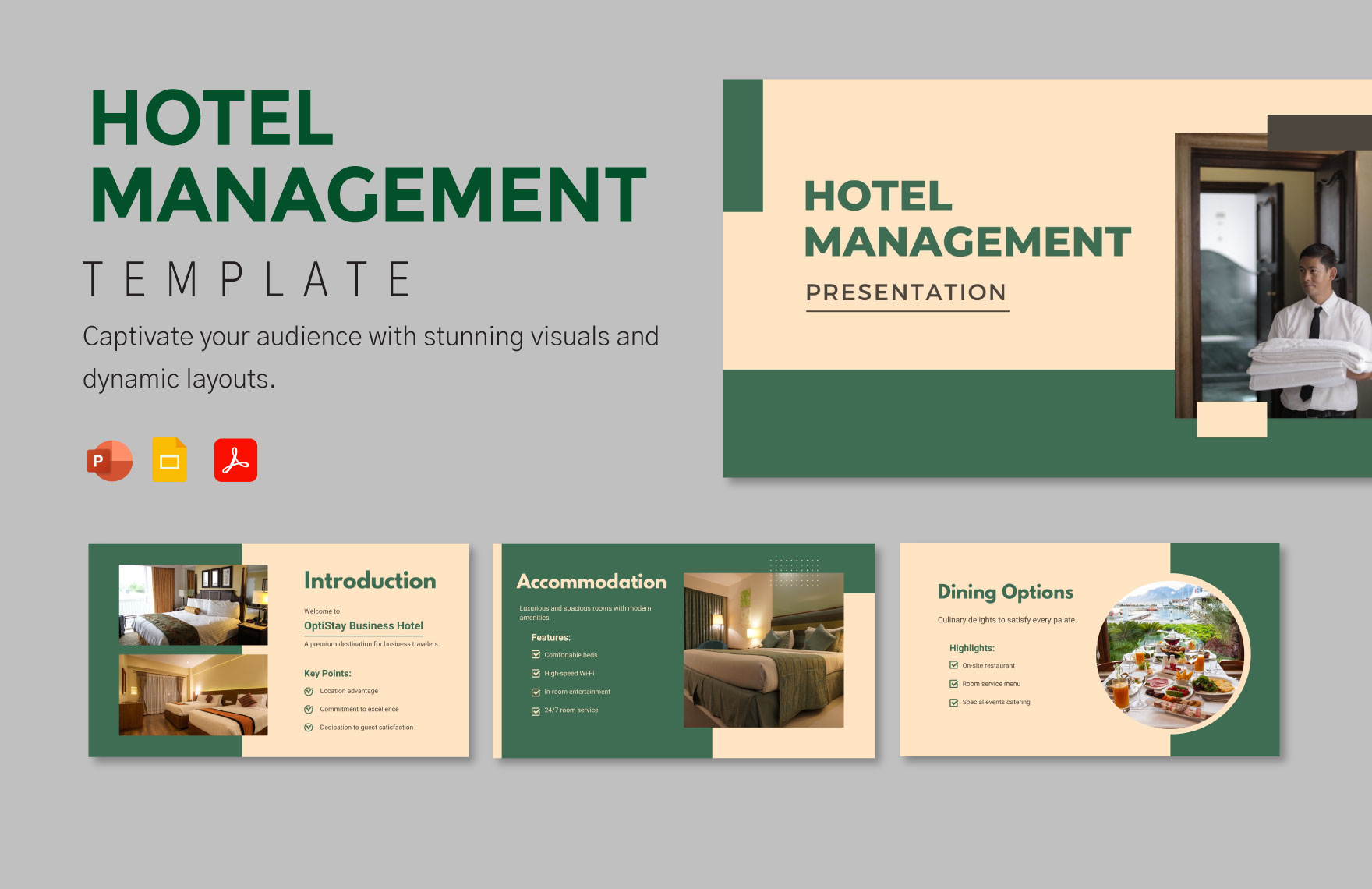 hotel management presentation pdf