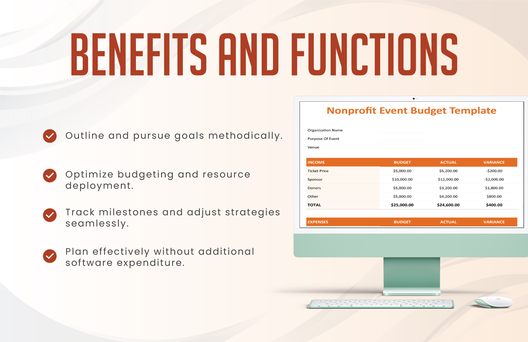 Nonprofit Event Budget Template