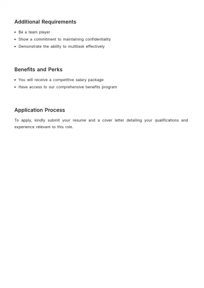 Free Human Resources (HR) Generalist Job Description Template to Edit Online