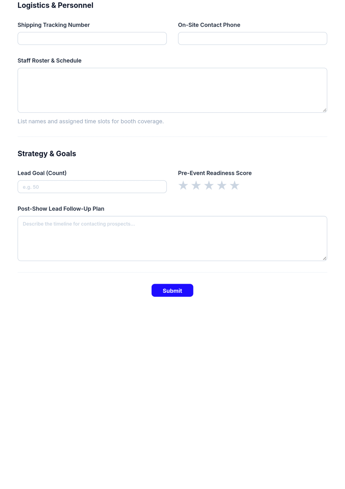 Free Vendor Trade Show Checklist Template & AI Maker Free Vendor Trade Show Checklist Template & AI Maker