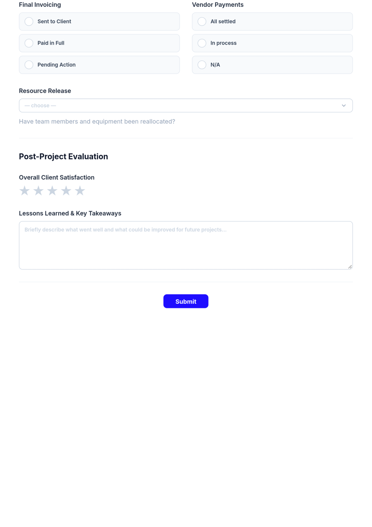 Free Project Closeout Checklist Template & AI Maker Free Project Closeout Checklist Template & AI Maker