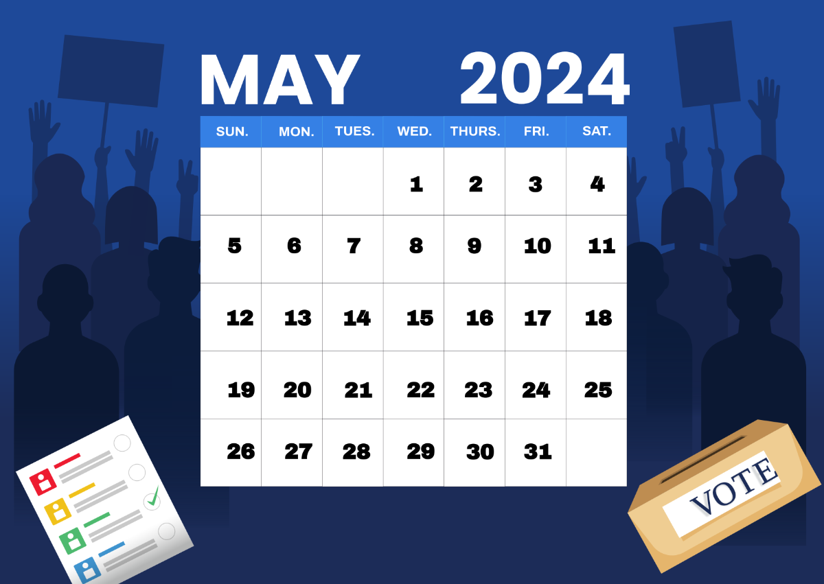 May 2024 Election Calendar Template