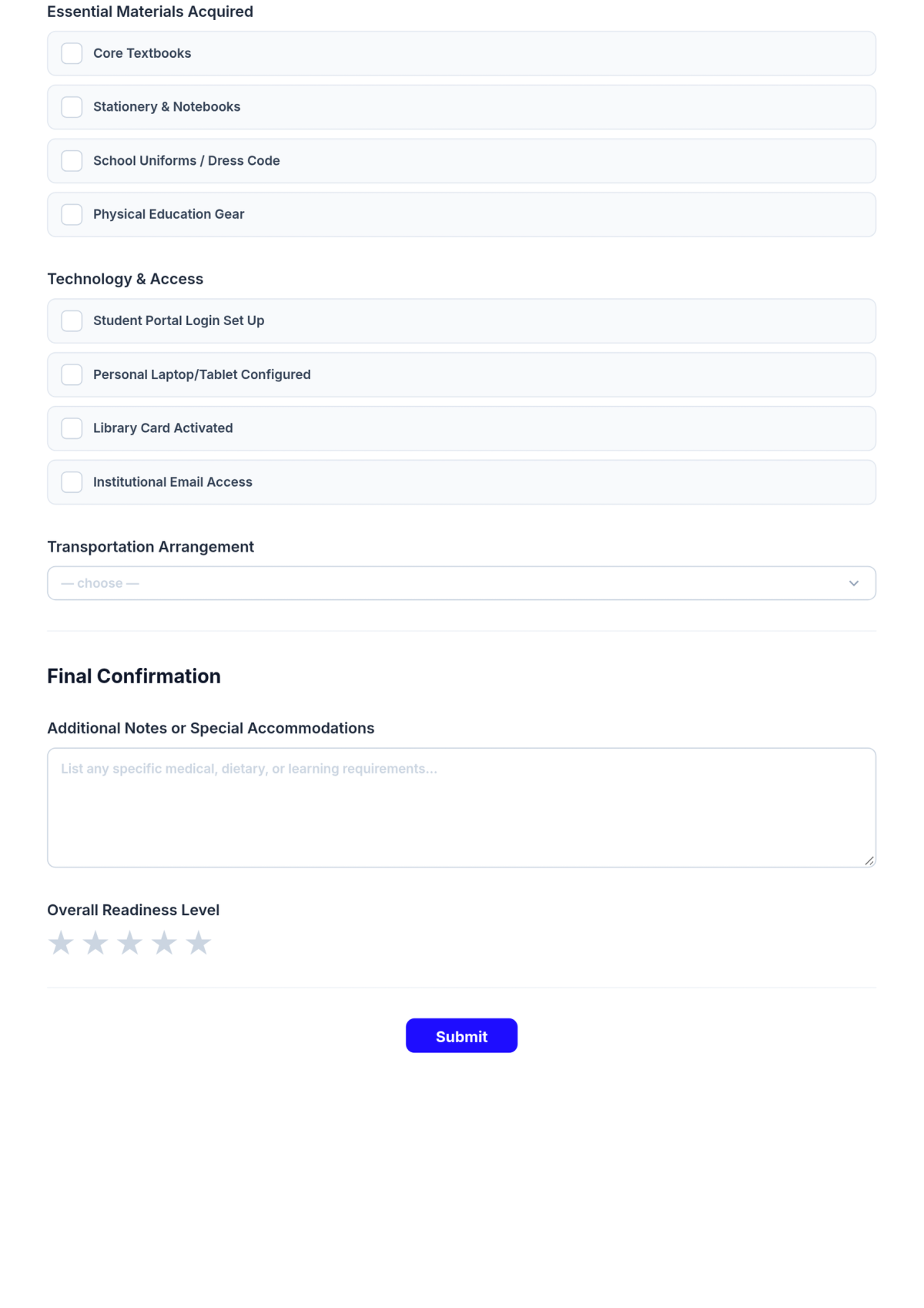Free Education Checklist Template & AI Education Checklist Maker