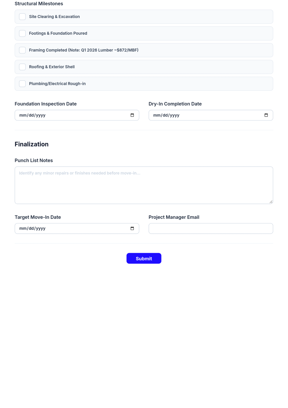 Free Printable Home Building Checklist Template & AI Maker Free Printable Home Building Checklist Template & AI Maker