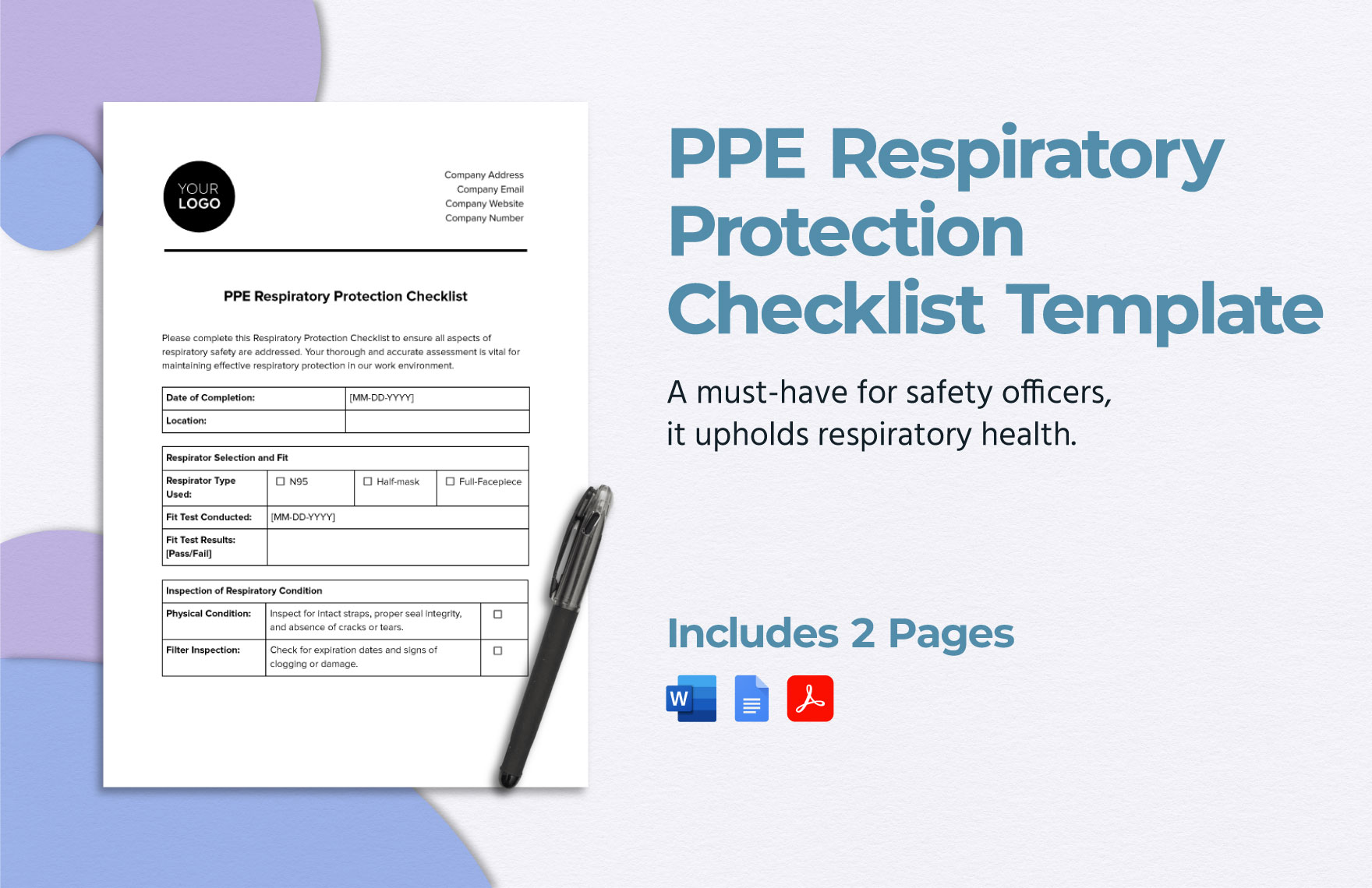 Editable Inspection Checklist Templates In PDF To Download