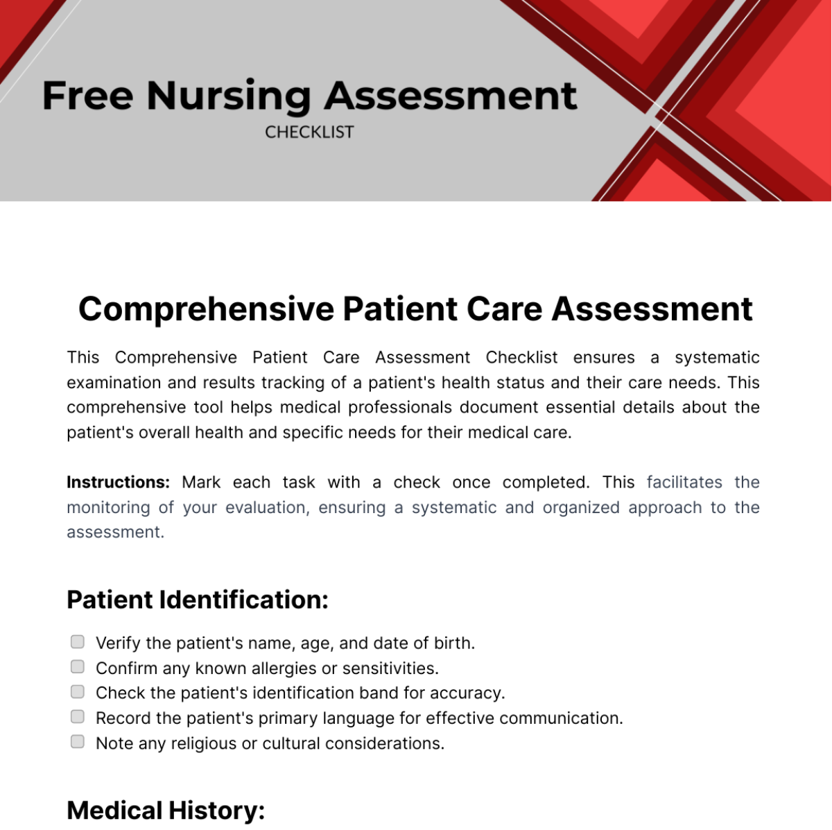 Page 6 FREE Checklist Templates Examples Edit Online Download