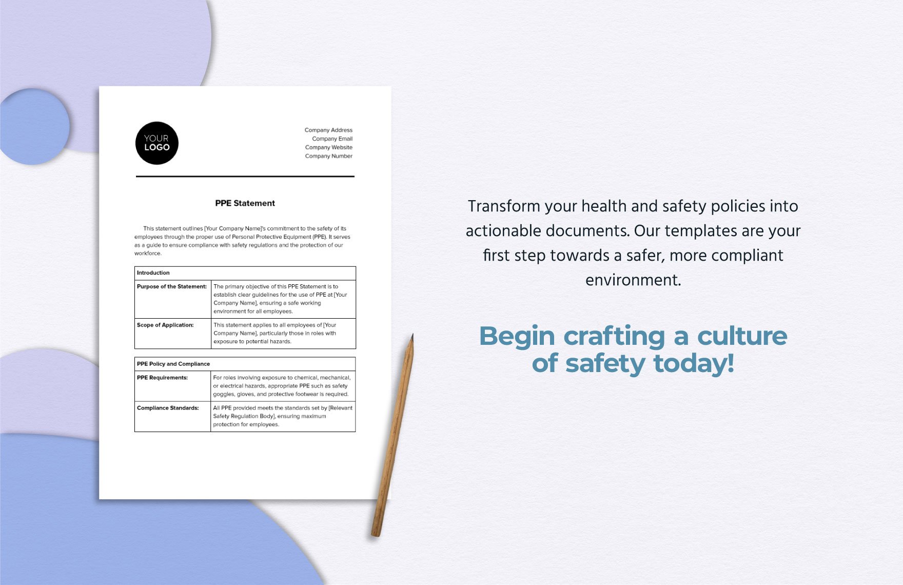 PPE Statement Template