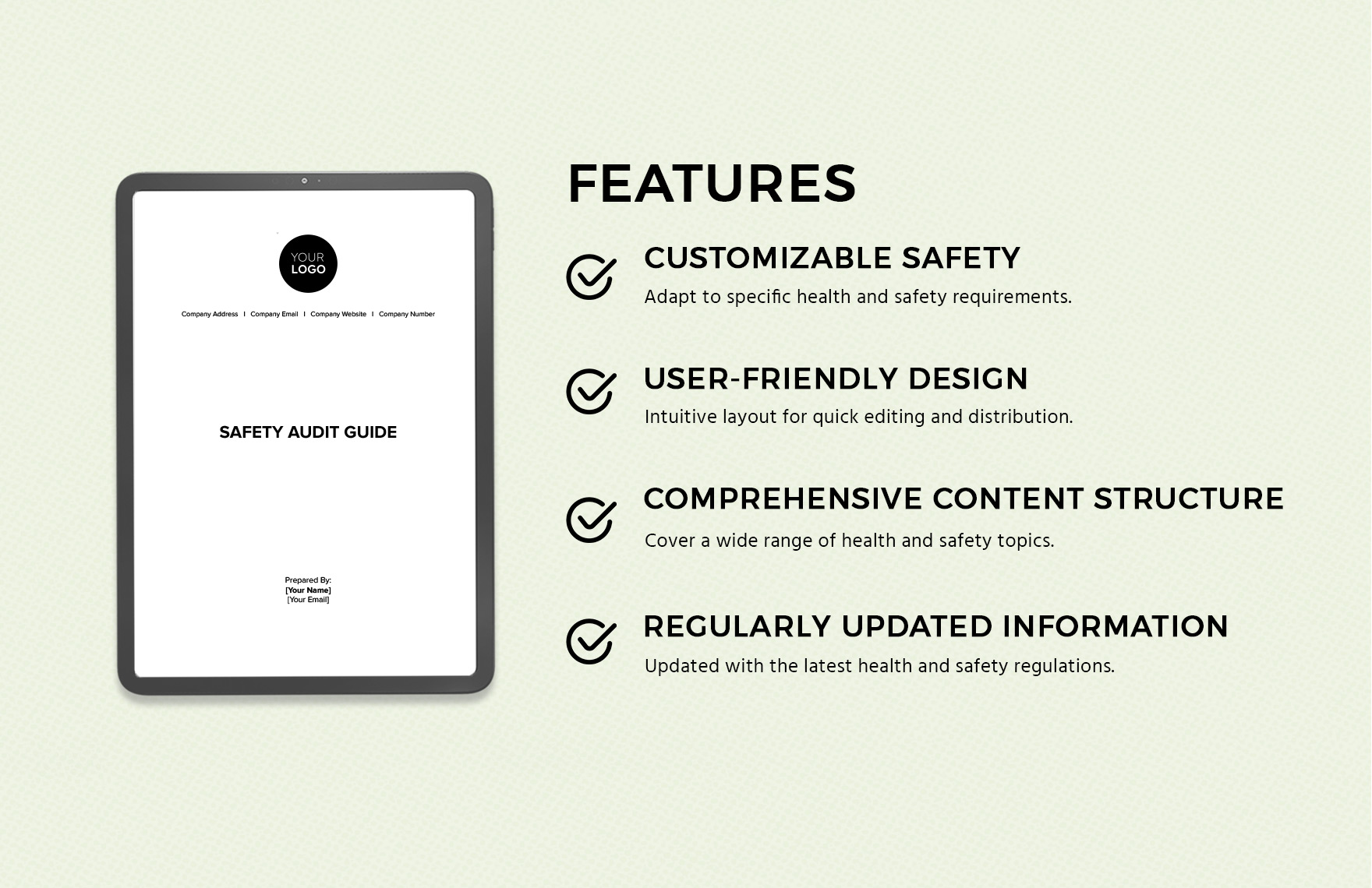 Safety Audit Guide Template