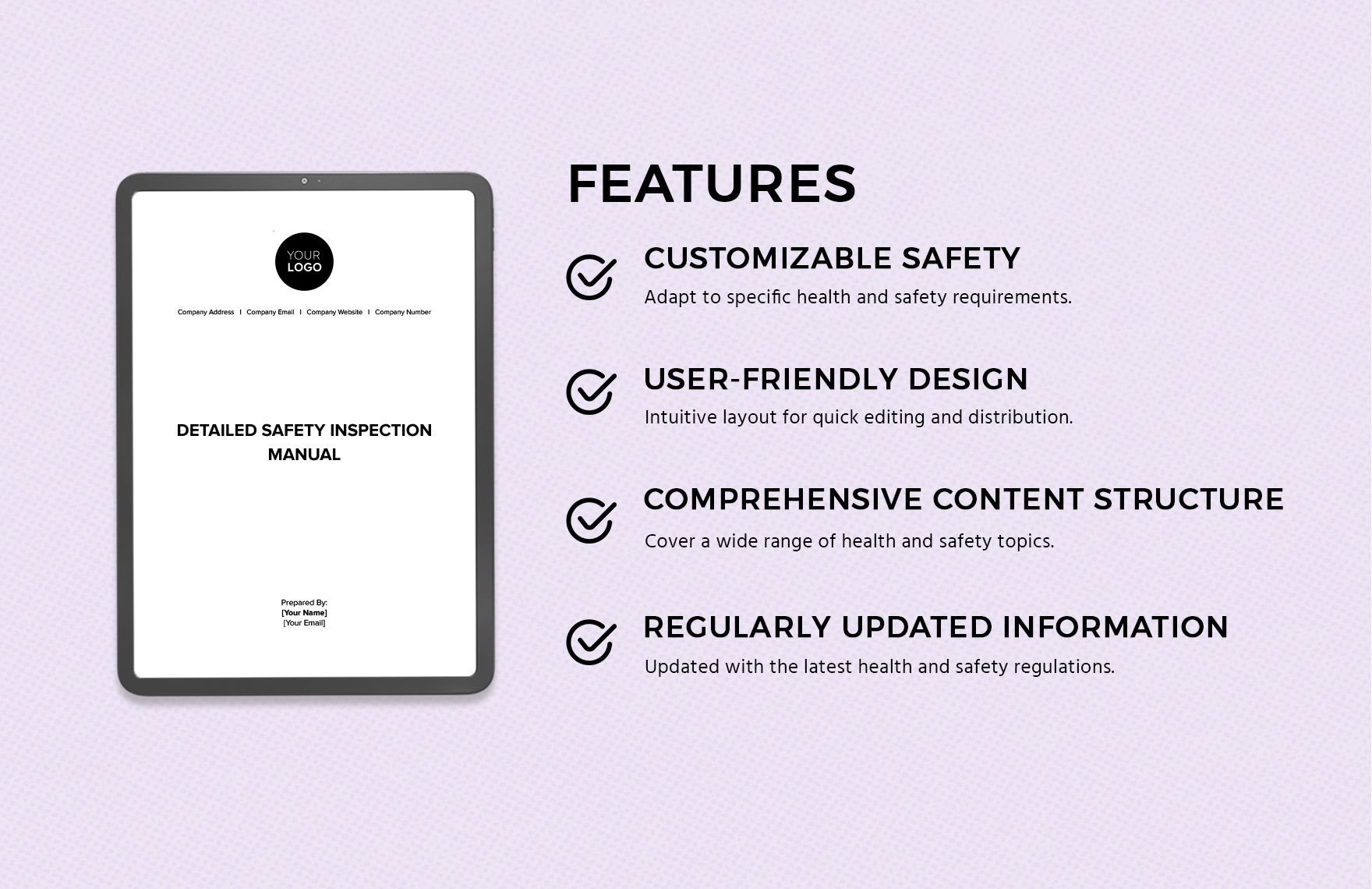 Detailed Safety Inspection Manual Template