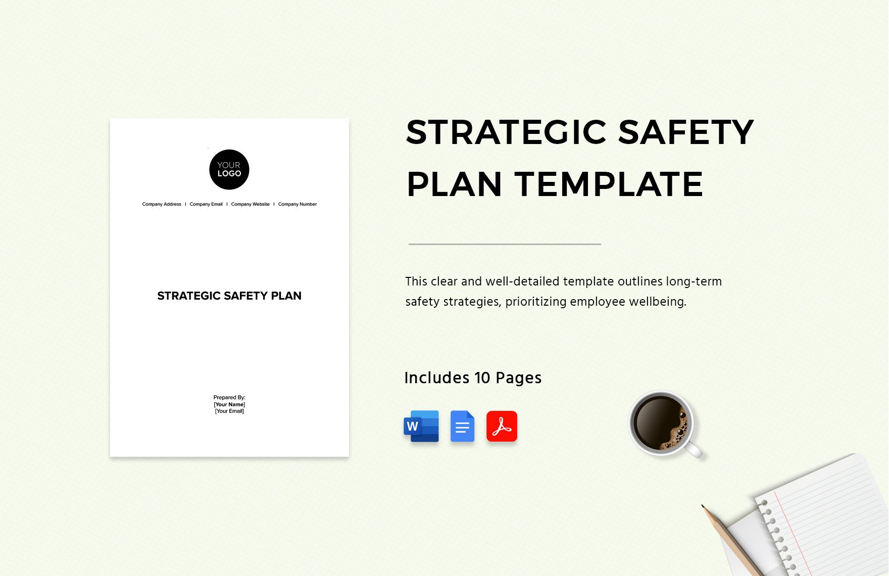 Strategic Safety Plan Template