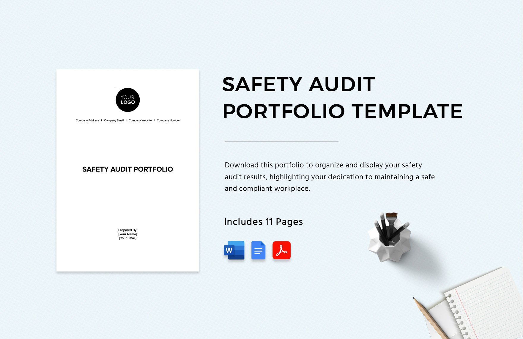 Safety Audit Portfolio Template