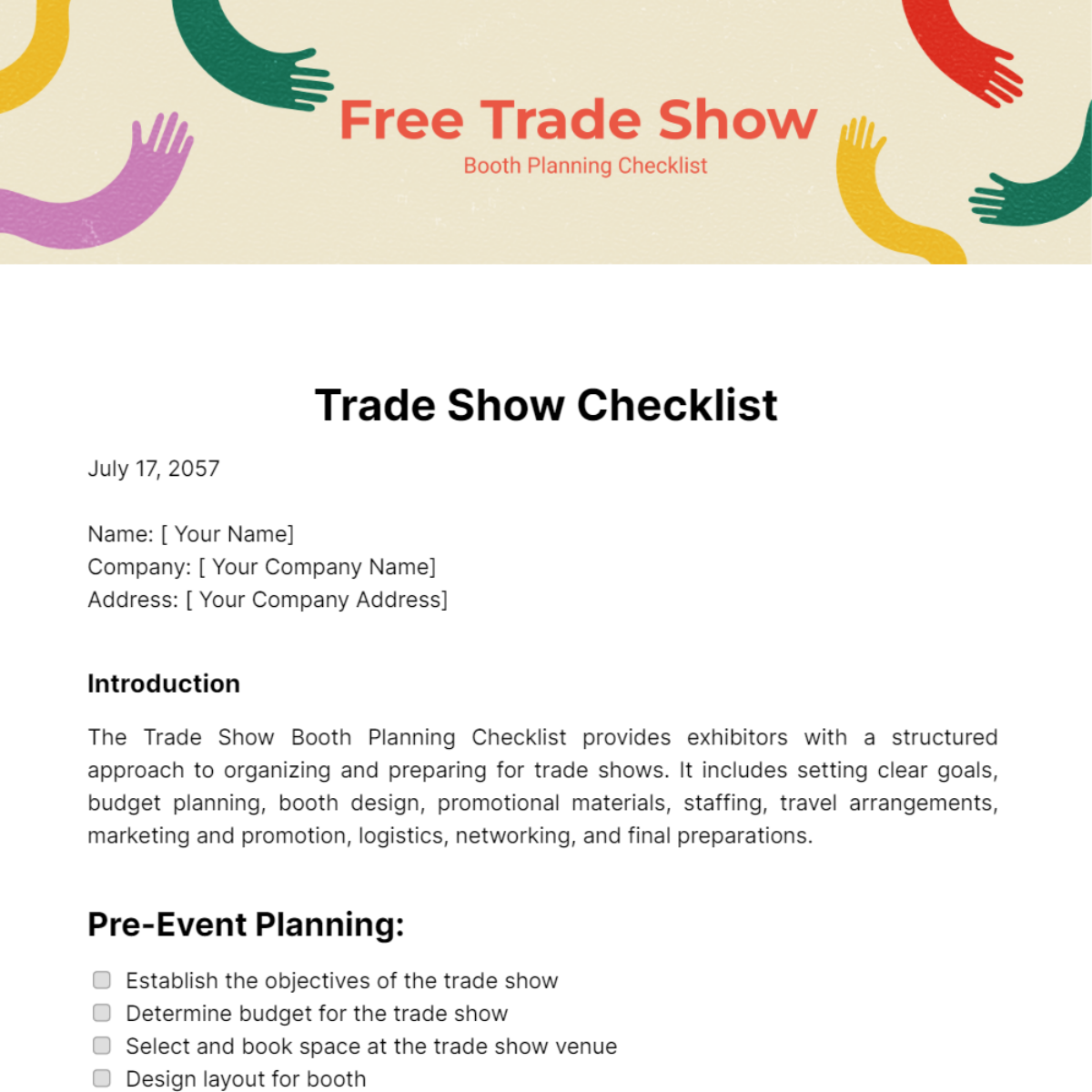 free-trade-show-checklist-templates-examples-edit-online-download