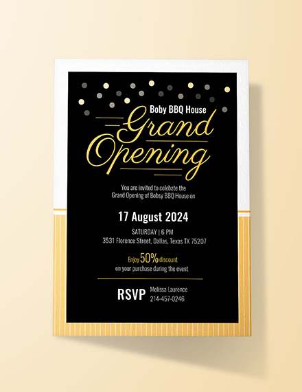 New Office Opening Invitation Card Matter 6