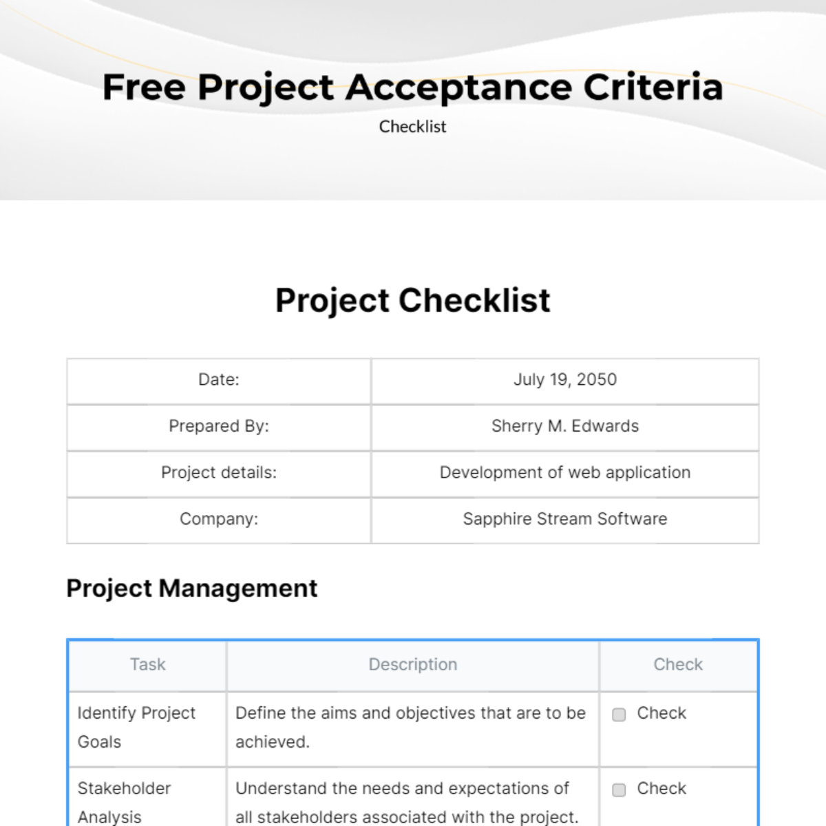 FREE Project Checklist Templates & Examples - Edit Online & Download ...