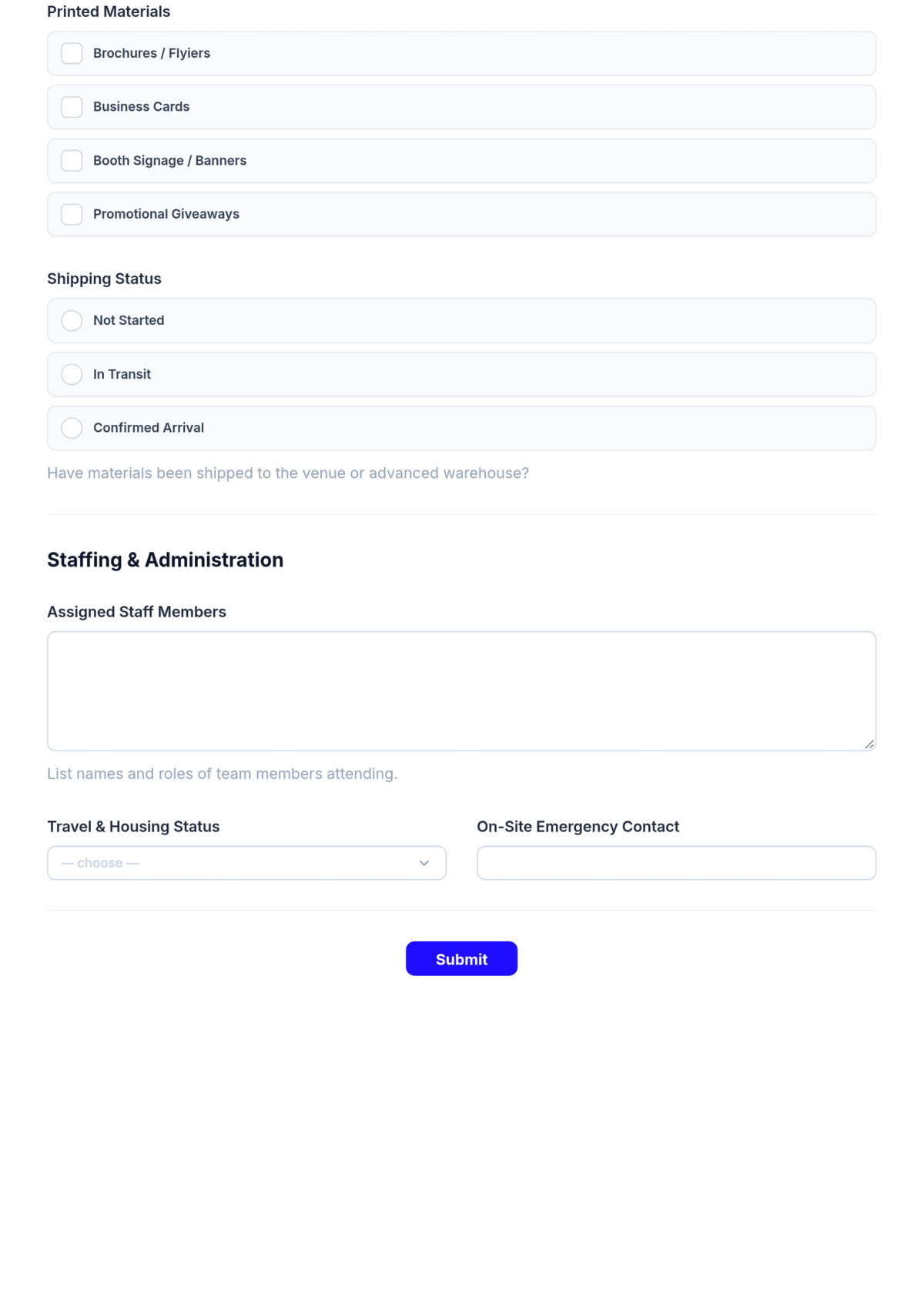 Free Trade Show Event Planning Checklist Template & AI Maker Free Trade Show Event Planning Checklist Template & AI Maker