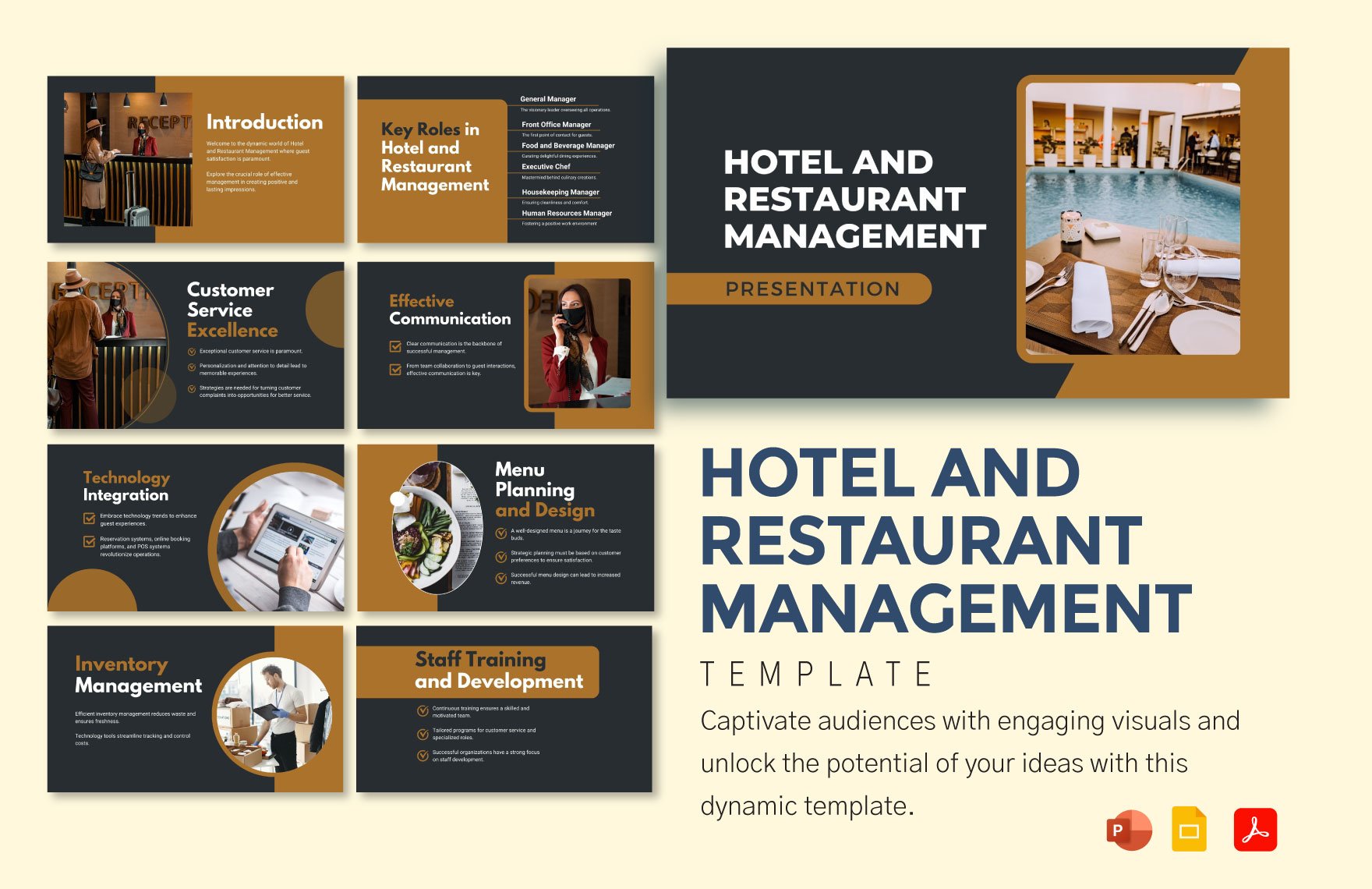 Hotel and Restaurant Management Template