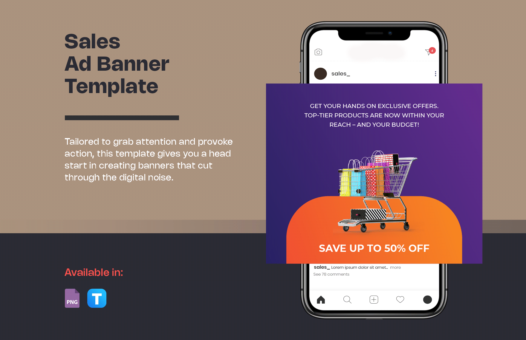 Sales Ad Banner Template